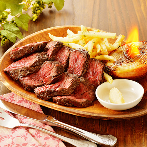 牛ハラミ肉炭火焼